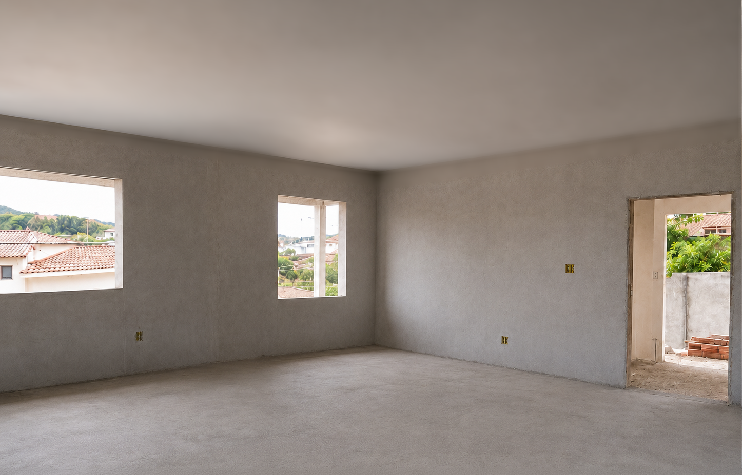 Sala com forro IsoFácil instalado